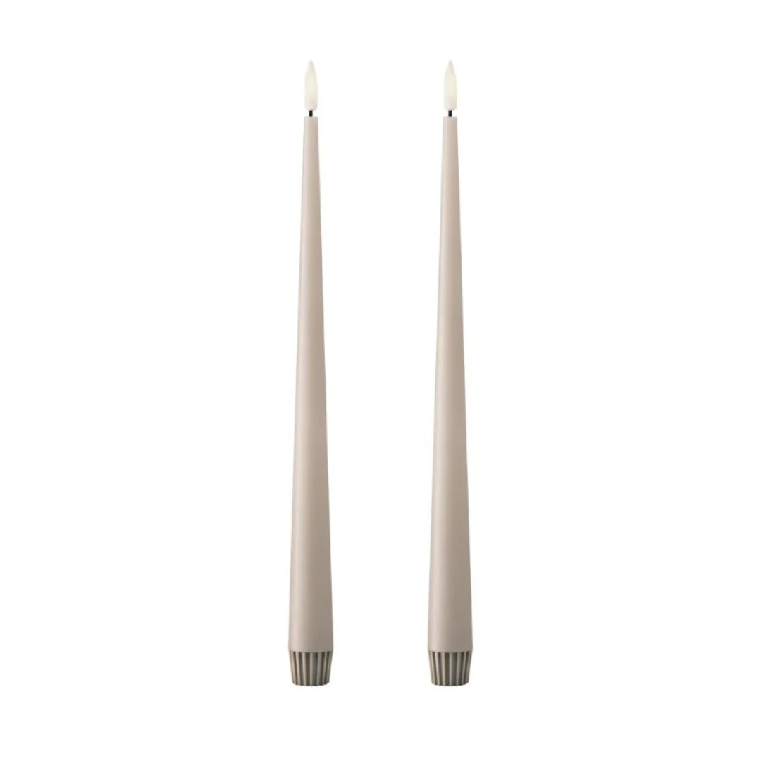Led-ljus 30 cm linen grey