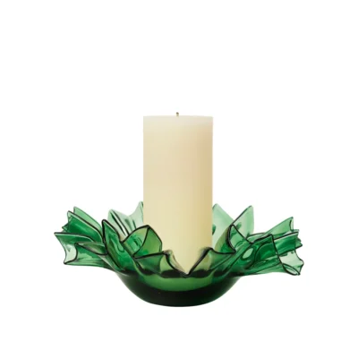 Skål Grön Glas